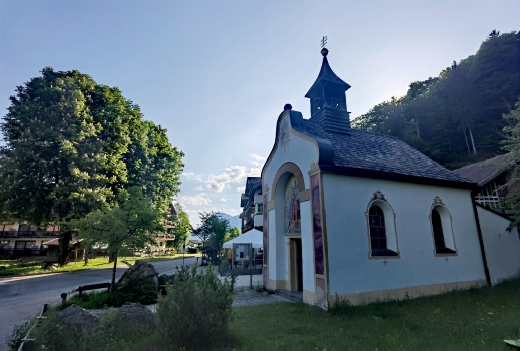 die Kapelle am Eingangs ins Höllental Grainau